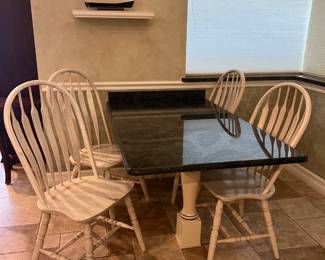 4 counter height dinette chairs, 18" to seat