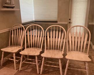 4 counter height dinette chairs, 18" to seat