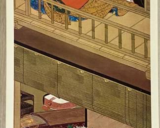 Panel Print from women of the twelve months by Katsukawa Shunsho