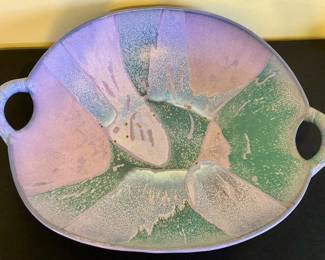 Signed Art Pottery Glazed Bowl