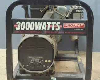 Generac 3000 Watt Gas Powered Generator With Tecumseh 6.0 HP Engine, Model 01311-0