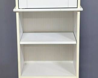 Pressed Wood Tiered 2-Door Storage Cabinet With Shelf, 50" x 14" x 9.5"