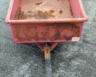 Single Axle Utility Trailer With Bumper Hitch, 52" x 36" x 14"