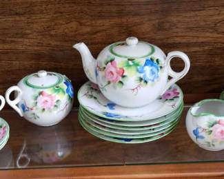 Delicate Hand Painted Tea Set