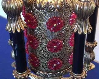 Vintage Art Deco Brass Tone Lamp