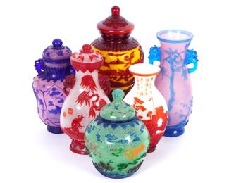 Collection of Chinese Peking Glass