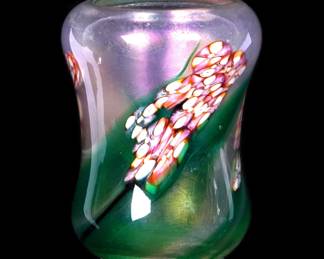 Tiffany Favrile Floral Paperweight Vase L952