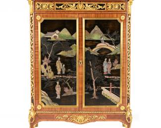 Keller French Ormolu  Marble Top Ormolu Chiffonier