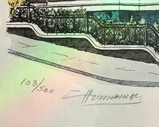 Art Curt Humphrey Hand Painted San Francisco Victorian House