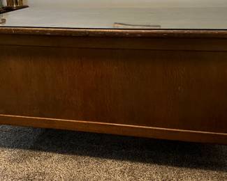 Vintage Oak Military Desk