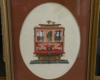 Cross-Stitch California Trolley