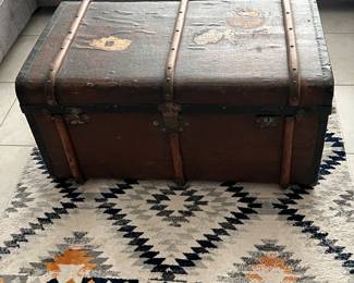 Cosmo Living by Cosmopolitan 4' Square, Antique Trunk