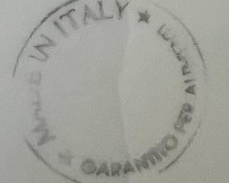 Vintage Large Italian Garantito Per Alimenti Hand Painted Ceramic Bowl