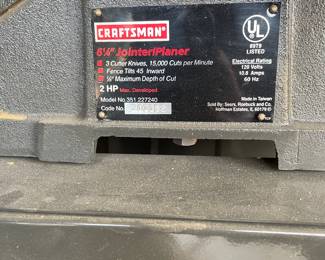 Jointer/Planer 6 1/8