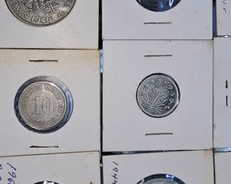 World silver coins.
