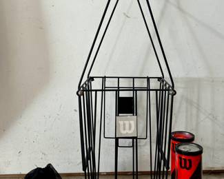 Wilson Tennis Basket & Balls