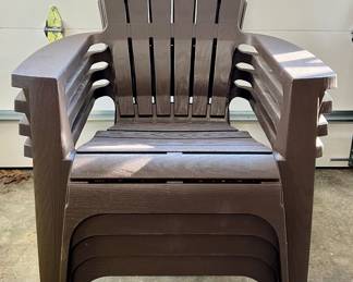 (4) Lightweight Adirondack Chairs
