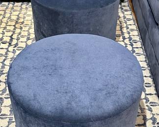 (2) Mitchell Gold Ottomans