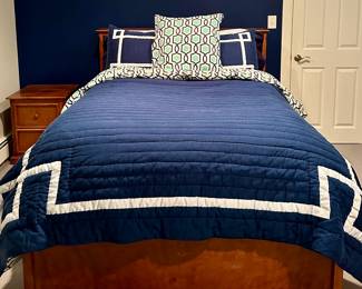 Full Platform Bed with Storage & Beautyrest Mattress (linens are not for sale)