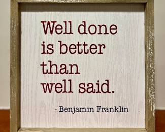 Benjamin Franklin Quote