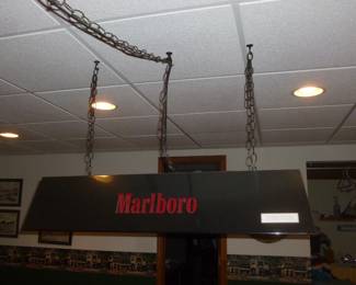 Marlboro pool table light