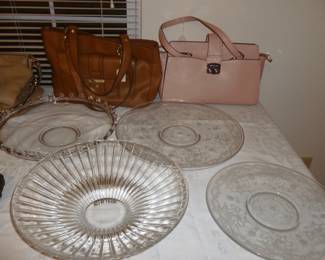 nice glass & coach, michael kors purses
