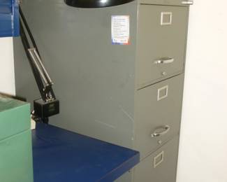 file cabinet & light