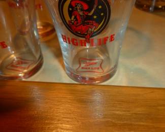 Inside bottom of the glass