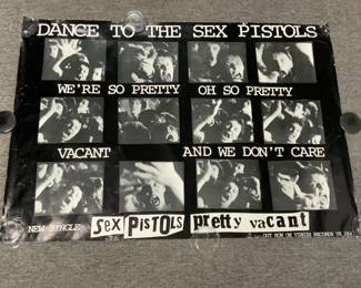 Sex Pistols 1977 Record Promo Poster