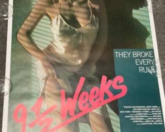 9 1/2 Weeks Movie Poster Kim Basinger