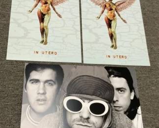 3 Nirvana Double-Sided Promo Posters In Utero