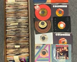 Hundreds of 45 Records