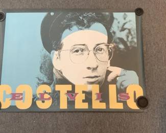 Elvis Costello Punch The Clock Promo Poster 1983