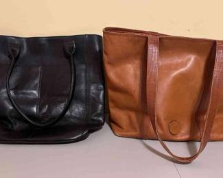 Leather Tote Pair 