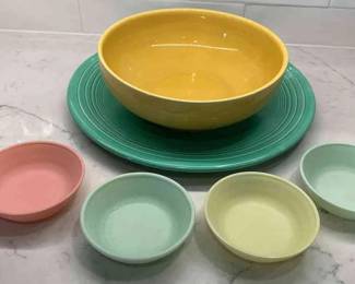 Fiesta Ware Utensil Crock Colorful Serving Dishes