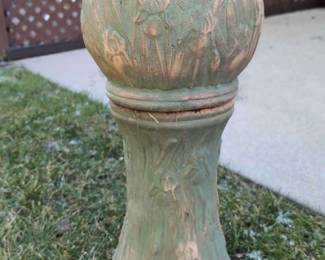 Twopiece Green Jardiniere Planter