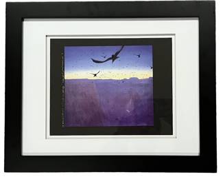 Lipan Point, Grand Canyon, Arizona Mixed Media Art by David AlexanderEnglish, Signed in Hand