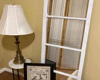 Mirror, MarbleTopped Table And More