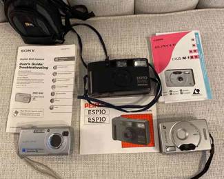 Canon, Sony, And Pentax Cameras