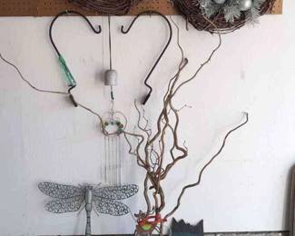 Wind Chimes, Pepsi Crate And Gardening Decor