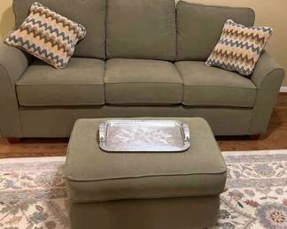  03 LaZBoy Sofa In Sage Green