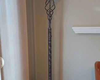 Contemporary Metal Torchiere Floor Lamp