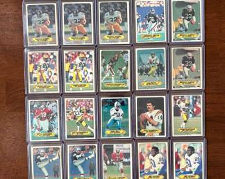 1983 Topps Football Stickers. 27 stickers include Walter Payton, Markus Allen, Bradshaw, and more 