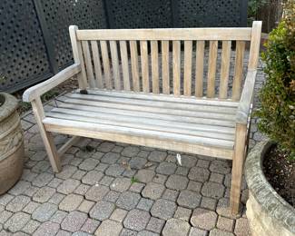 Teak bench
