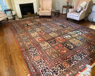 15 x 10 Bakhtiari wool rug 