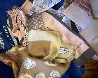 Ferragamo silk scarves 