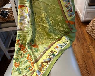 Hermès silk scarf 