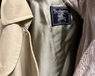 A Burberry’s trench coat 