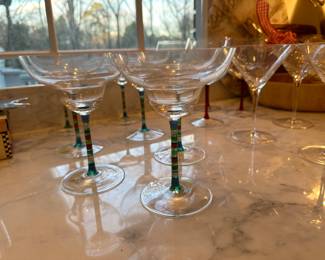 Crate & Barrel margarita glasses NEW