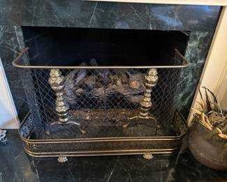 Brass Fireplace accessories 